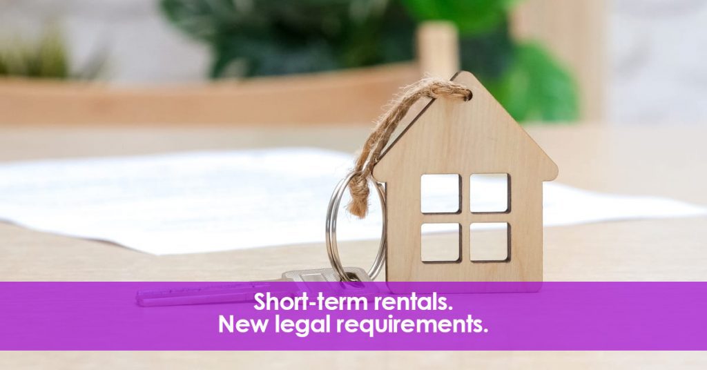 Short-term rentals. New legal requirements.