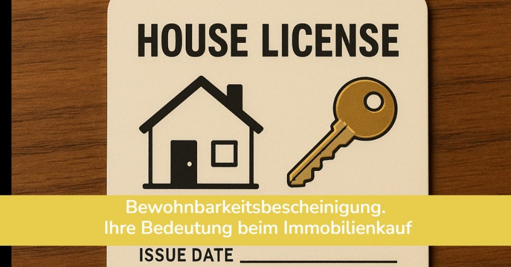 Bewohnbarkeitsbescheinigung. Ihre Bedeutung beim Immobilienkauf