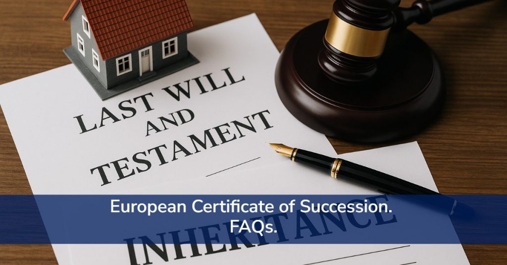 European Certificate of Succession. FAQs.